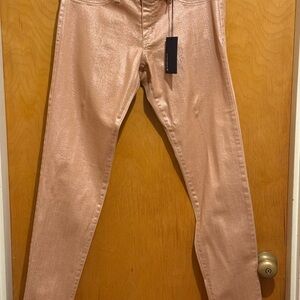 Flying Monkey Shimmering Pink Skinny Jeans